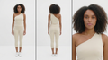 Asymmetrical One-Shoulder Top and Capris Set