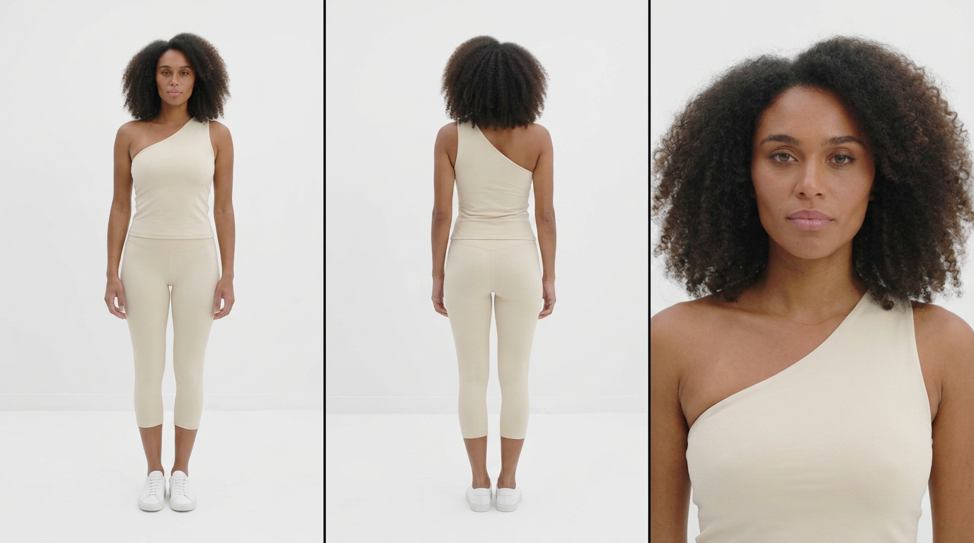 Asymmetrical One-Shoulder Top and Capris Set