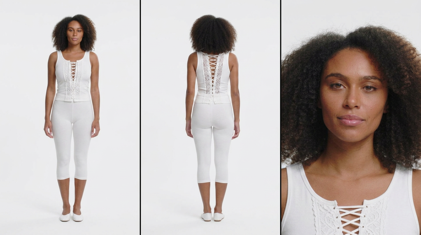 Lace-Up Tank and Capris Set